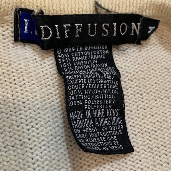 '89 IB Diffusion Embellished Beaded Seashell Sweater Womens SZ M - Hong Kong - Picture 2 of 13